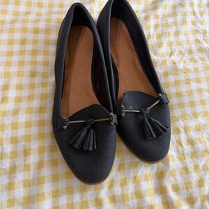Call It Spring Black Tassel Loafers